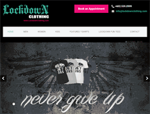Tablet Screenshot of lockdownclothing.com